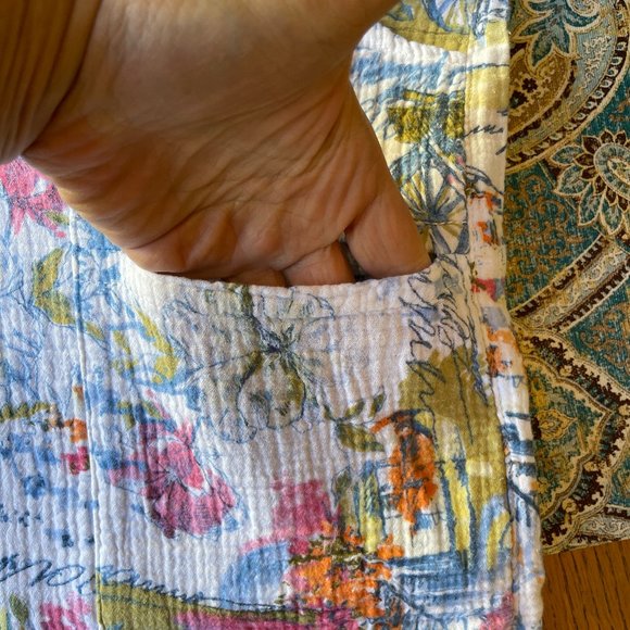 CMC Click NWT “Bicycle Pants” XS Cotton Wide Leg Cropped High Waist Made in USA - Picture 6 of 16